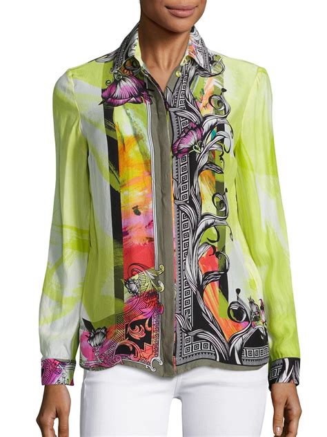 women versace blouse|versace tops ladies.